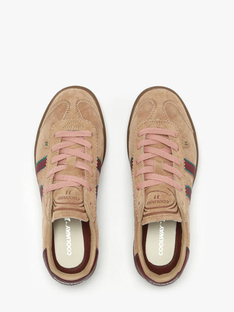 Sneakers Uit Leder Coolway Bruin women 7613293 ander zicht 4